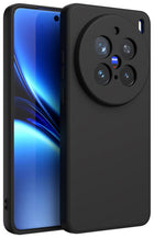 Kapa Matte Protective Lens Flexible Back Cover for Vivo X200 Pro (5G) | Slim Silicone with Soft Lining Shockproof Full Body Bumper Case (Black)