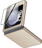 Kapa Ultra Thin Back Case for Samsung Galaxy Flip6 / Z Flip 6 | with [Inbuilt Glass] Full Body Protection Hard Back Cover (Titanium)