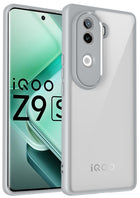 Kapa Hawkeye Clear Back Cover for Vivo V40E / iQOO Z9S | Camera Lens Protector Shockproof Slim Clear Case Cover (Grey Sides) - Mobizang