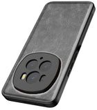 Kapa Tux Leather Back Cover for Honor Magic 6 PRO | Slim Shockproof Camera Protection Bumper Case (Grey)