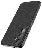 Kapa Soft Full Fabric Protective Back Case Cover for Samsung Galaxy S25 Plus | Shockproof Slim Hard Anti Slip Back Case (Black) - Mobizang