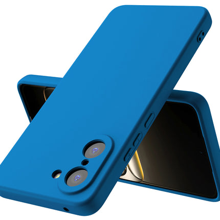 Kapa Matte Protective Lens Flexible Back Cover for OnePlus Nord CE 5 | Slim Silicone with Soft Lining Shockproof Full Body Bumper Case (Blue)