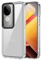 Kapa Warrior Acrylic Clear Back Cover For Vivo V40E / iQOO Z9S | Slim Shockproof [Military Grade Protection] Hybrid Bumper Case (Clear Sides)