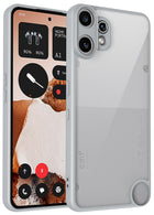 Kapa Hawkeye Clear Slim Tough Back Cover for CMF Phone 2 PRO | Camera Lens Protector Anti Yellow Shockproof Clear Hybrid Case Cover (Grey)