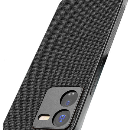 Kapa Soft Full Fabric Protective Back Case Cover for IQOO Z9 | Shockproof Slim Hard Anti Slip Back Case (Black)