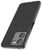 Kapa Soft Full Fabric Protective Back Case Cover for IQOO Z9 | Shockproof Slim Hard Anti Slip Back Case (Black)