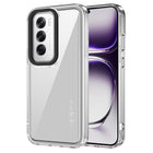 Kapa Warrior Acrylic Clear Back Cover For Oppo Reno 12 (5G) | Slim Shockproof [Military Grade Protection] Hybrid Bumper Case (Clear Sides)