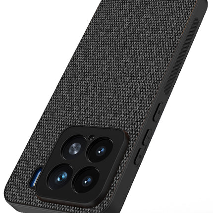 Kapa Soft Full Fabric Protective Back Case Cover for Xiaomi 15 5G | Shockproof Slim Hard Anti Slip Back Case (Black)