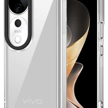 Kapa Warrior Acrylic Clear Back Cover For Vivo V31 Pro (5G) | Slim Shockproof [Military Grade Protection] Hybrid Bumper Case (Clear Sides) - Mobizang