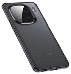 Kapa Shield Frosted Acrylic Back Shock Proof Case Cover for IQOO 12 (Black) - Mobizang