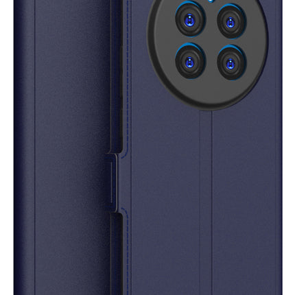 Kapa Noble Slim Magnetic Leather Flip Case Cover for Realme 12 Pro / 12 Pro Plus | Card Holder Stand Flip Wallet Case (Blue) - Mobizang