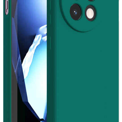 Kapa Matte Protective Lens Flexible Back Cover for OnePlus 13R | Slim Silicone with Soft Lining Shockproof Full Body Bumper Case (Green)
