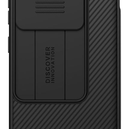 KAPA Camshield Back Cover for OnePlus 12R | Inbuilt Slider Shockproof Lens Protection Case (Black) - Mobizang