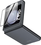 Kapa Ultra Thin Back Case for Samsung Galaxy Flip6 / Z Flip 6 | With [Inbuilt Glass]  Full Body Protection Hard Back Cover (Black)