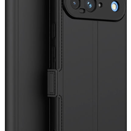 Kapa Noble Slim Magnetic Leather Flip Case Cover for Google Pixel 9 | Card Holder Stand Flip Wallet Case (Black)