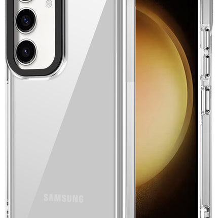 Kapa Warrior Acrylic Clear Back Cover For Samsung Galaxy S25 | Slim Shockproof [Military Grade Protection] Hybrid Bumper Case (Clear Sides)