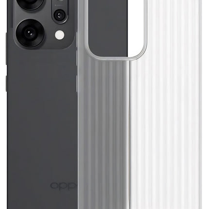 Kapa Wave Frosted Grip Back Cover for Oppo Reno 14 5G | Ultra Slim [With Metal Buttons] Matte Finish Back Case (White)