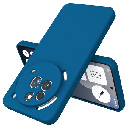 Kapa Matte Protective Lens Flexible Back Cover for Nothing Phone 3A Pro | Slim Silicone with Soft Lining Shockproof Full Body Bumper Case (Blue)