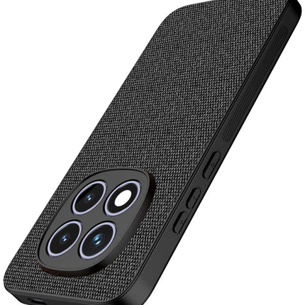 Kapa Soft Full Fabric Protective Back Case Cover for Redmi Note 15 Pro 5G | Shockproof Slim Hard Anti Slip Back Case (Black)