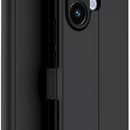 Kapa Noble Slim Magnetic Leather Flip Case Cover for Vivo V60 / V60e / Vivo T4 Pro 5G | Card Holder Stand Flip Wallet Case (Black) - Mobizang