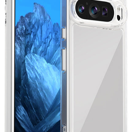 Kapa Unicorn Acrylic Clear Back Cover For Pixel 9 PRO | Slim Shockproof [Military Grade Protection] Hybrid Bumper Case (Clear Sides)