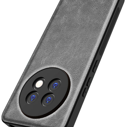 Kapa Tux Leather Back Cover for Realme 13 PRO / 13 PRO PLUS | Slim Shockproof Camera Protection Bumper Case (Grey)