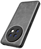 Kapa Tux Leather Back Cover for Realme 13 PRO / 13 PRO PLUS | Slim Shockproof Camera Protection Bumper Case (Grey)