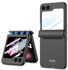 Kapa Ultra Thin Back Cover for Galaxy Z Flip6 / Z Flip 6 | With [Magnetic Hinge Protection] and Inbuilt Glass Window Protection (Black)