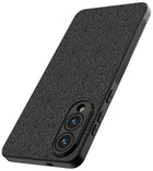 Kapa Soft Full Fabric Protective Back Case Cover for Samsung Galaxy S25 Edge | Shockproof Slim Hard Anti Slip Back Case (Black)