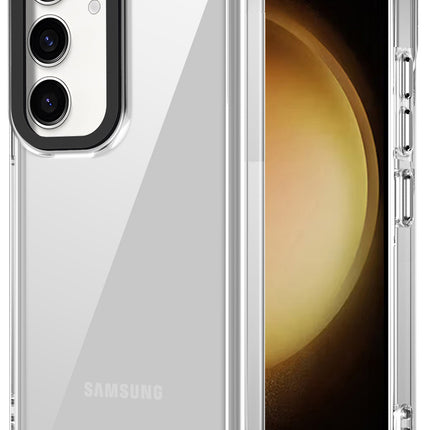 Kapa Warrior Acrylic Clear Back Cover For Samsung Galaxy S25 Plus | Slim Shockproof [Military Grade Protection] Hybrid Bumper Case (Clear Sides)