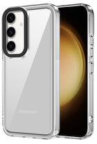 Kapa Warrior Acrylic Clear Back Cover For Samsung Galaxy S25 Plus | Slim Shockproof [Military Grade Protection] Hybrid Bumper Case (Clear Sides)