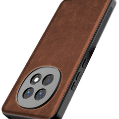 Kapa Tux Leather Back Cover for Oppo F29 5G | Slim Shockproof Camera Protection Bumper Case (Brown) - Mobizang
