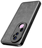 Kapa Tux Leather Back Cover for Vivo T4 Ultra 5G | Slim Shockproof Camera Protection Bumper Case (Grey)
