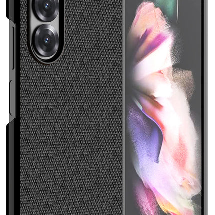 Kapa Soft Full Fabric Protective Back Case Cover for Samsung Galaxy Z Fold 6 | Shockproof Slim Hard Anti Slip Back Case (Black)