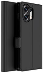 Kapa Noble Slim Magnetic Leather Flip Case Cover for Oppo K13 Turbo / K13 Turbo Pro | Card Holder Stand Flip Wallet Case (Black) - Mobizang