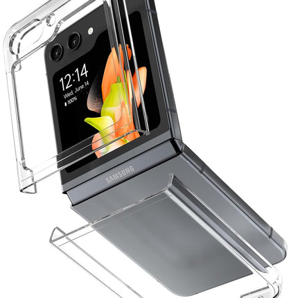 Kapa Phantom Ultra Thin Back Case for Samsung Galaxy Flip6 / Z Flip 6 | Electroplated Edges Full Body Protection Back Cover (Clear)