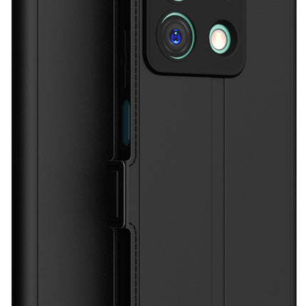 Kapa Noble Slim Magnetic Leather Flip Case Cover for Redmi Note 13 (5G) | Card Holder Stand Flip Wallet Case (Black) - Mobizang