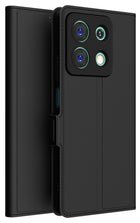Kapa Noble Slim Magnetic Leather Flip Case Cover for Redmi Note 13 (5G) | Card Holder Stand Flip Wallet Case (Black) - Mobizang