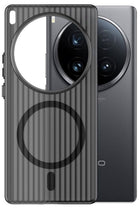 Kapa Wave Magnetic Frosted Grip Back Cover for Vivo X300 Pro 5G | [MagSafe Compatible] Wireless charging, Slim, Metal Buttons Matte Finish Back Case (Grey)