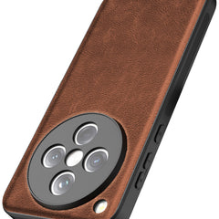 Kapa Tux Leather Back Cover for Oppo Find X8 | Slim Shockproof Camera Protection Bumper Case (Brown) - Mobizang