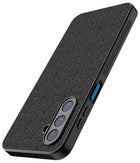 Kapa Soft Full Fabric Protective Back Case Cover for Samsung Galaxy M36 / F36 5G | Shockproof Slim Hard Anti Slip Back Case (Black)