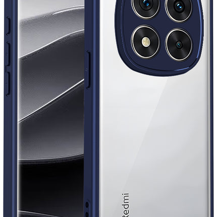 Kapa Hawkeye Clear Slim Tough Back Cover for Redmi Note 15 Pro 5G | Camera Lens Protector Anti Yellow Shockproof Clear Hybrid Case Cover (Blue)