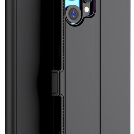 Kapa Noble Slim Magnetic Leather Flip Case Cover for CMF Phone 2 Pro | Card Holder Stand Flip Wallet Case (Black) - Mobizang