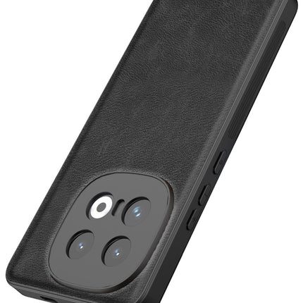 Kapa Tux Leather Back Cover for IQOO 13 (5G) | Slim Shockproof Camera Protection Bumper Case (Black)