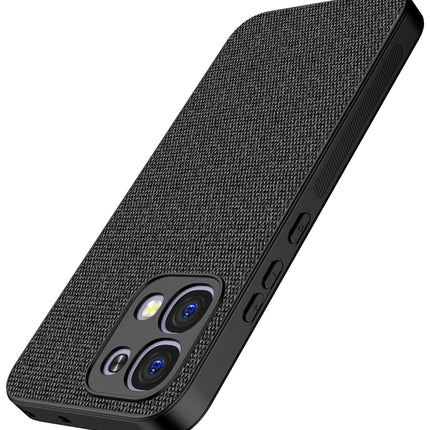 Kapa Soft Full Fabric Protective Back Case Cover for Oppo F31 5G | Shockproof Slim Hard Anti Slip Back Case (Black)