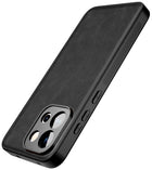 Kapa Tux Leather Back Cover for OnePlus 13S | Slim Shockproof Camera Protection Bumper Case (Black)