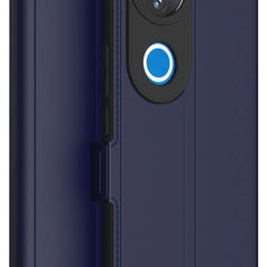Kapa Noble Slim Magnetic Leather Flip Case Cover for Vivo V50 / V50E 5G | Card Holder Stand Flip Wallet Case (Blue) - Mobizang