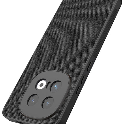 Kapa Soft Full Fabric Protective Back Case Cover for Iqoo 13 (5G) | Shockproof Slim Hard Anti Slip Back Case (Black)