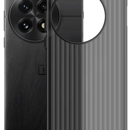 Kapa Matte Wave Grip Back Cover for OnePlus 13R | Ultra Slim [With Metal Buttons] Frosted Back Case (Grey)