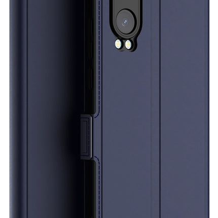 Kapa Noble Slim Magnetic Leather Flip Case Cover for OnePlus Nord CE 4 Lite | Card Holder Stand Flip Wallet Case (Blue) - Mobizang